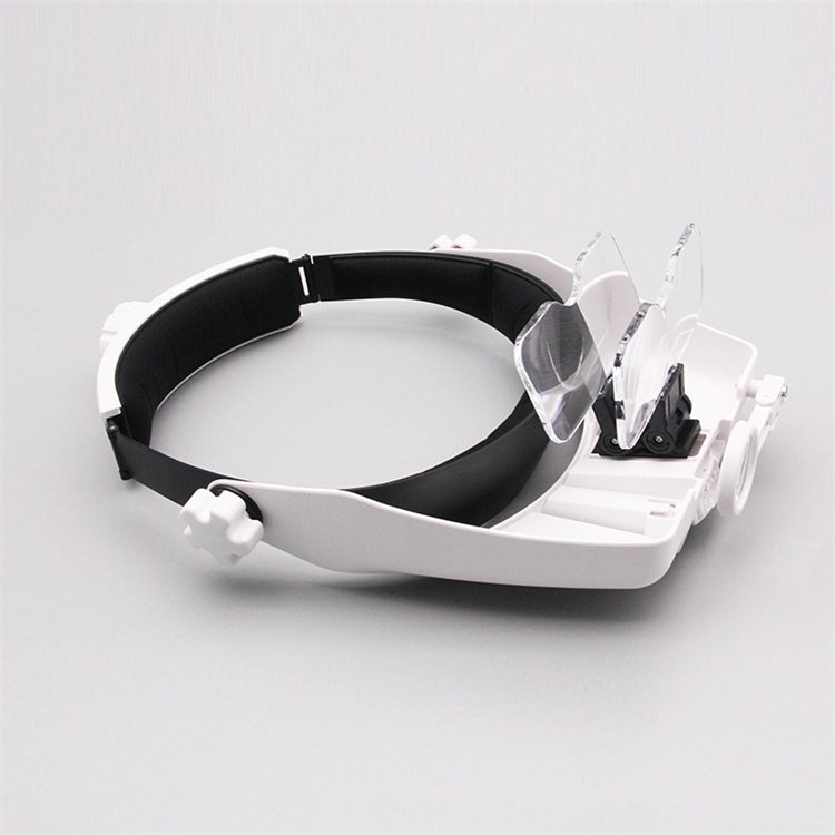 Headset LED light USB charging power display nail eyelash tattoo high power HD magnifying glass 82000MAC