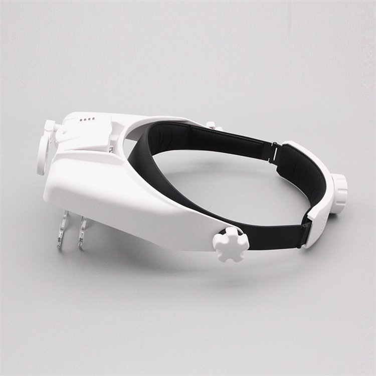 Headset LED light USB charging power display nail eyelash tattoo high power HD magnifying glass 82000MAC