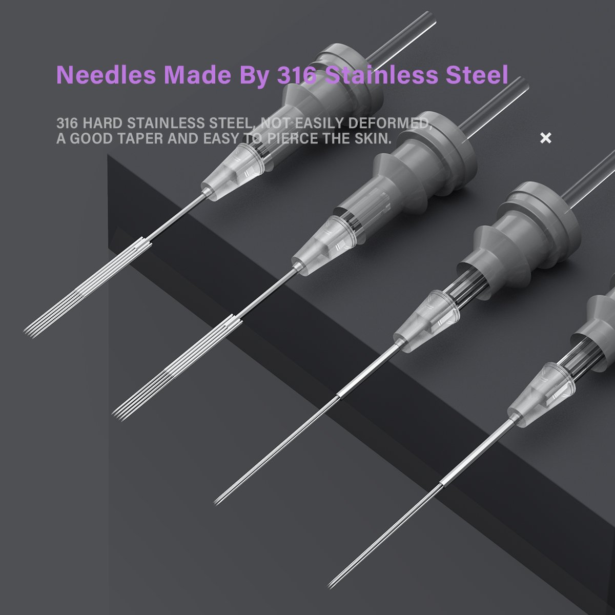 50Pcs /box RL/RS/RM/M1 Size Disposable Safe Sterilized Cartridges Permanent Makeup Needle Cartridge for Tattoo Machine
