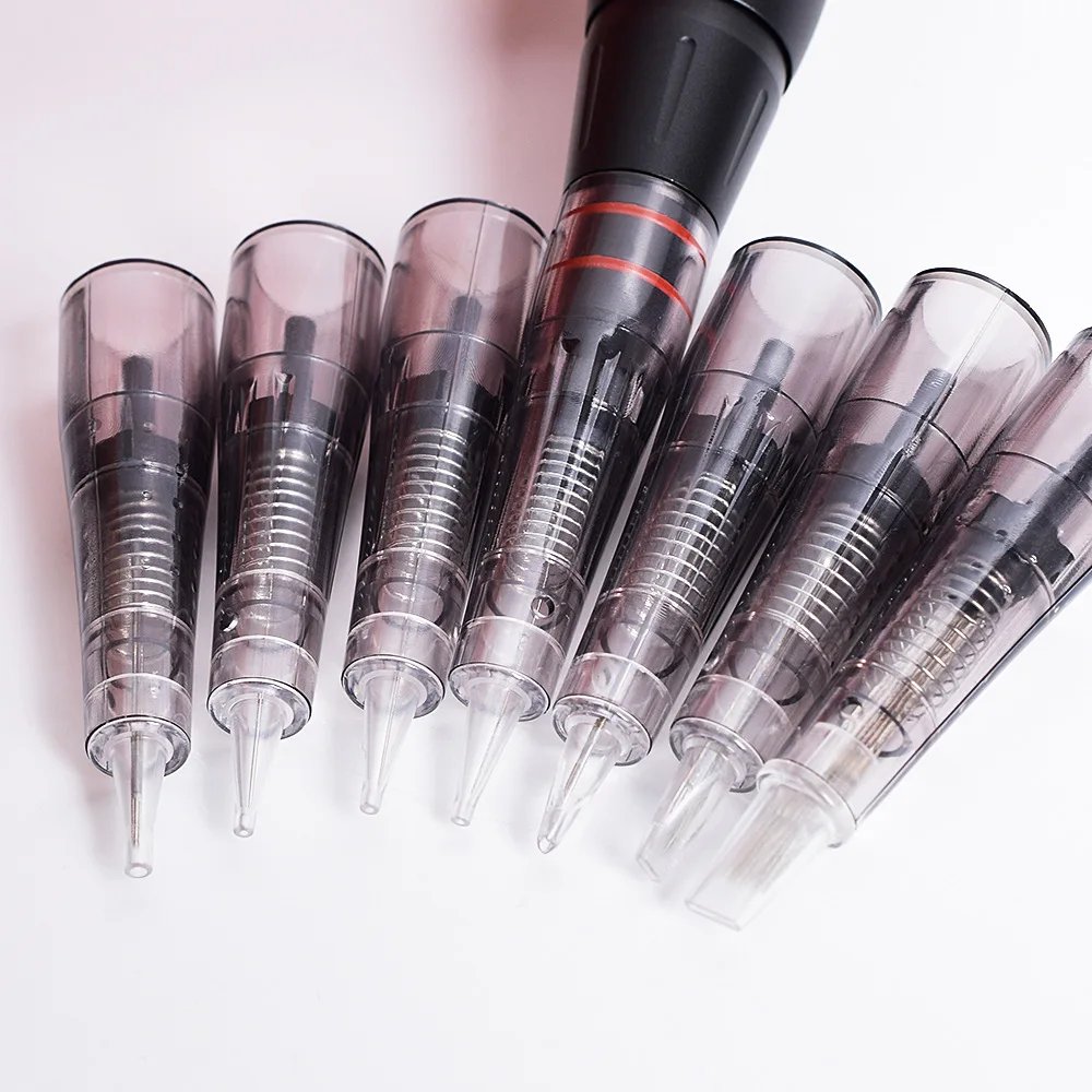 Professional Permanent Makeup Cartridge Needles 1R/2R/3RL/5RL for Biomaser Disposable Sterilized Tattoo Pen Machine Needles Tips
