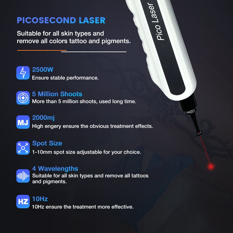 OME 2 In 1 nd yag Pico Laser Tattoo Removal Machine Professional Permanent 755 1064 808nm Ice Diode Laser Hair Removal Machine