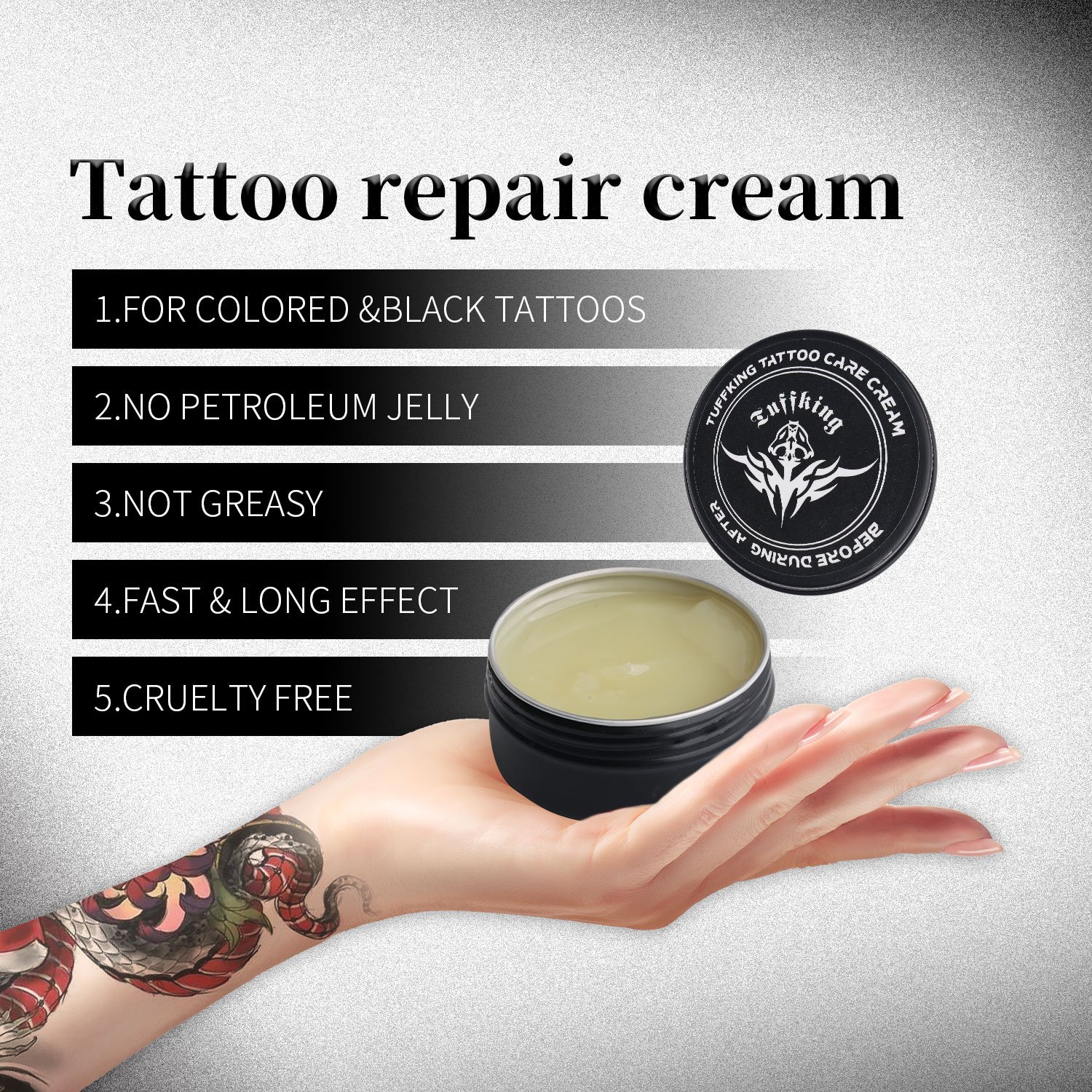 OEM Tattoo Cream Private Label Natural Organic Repair Gel Healing Balm Tattoo Aftercare Cream