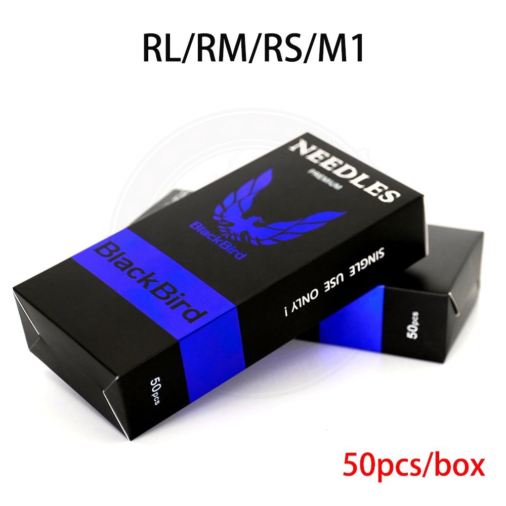 50pcs/box Black Bird Premium Disposable Stainless Steel Tattoo Needle