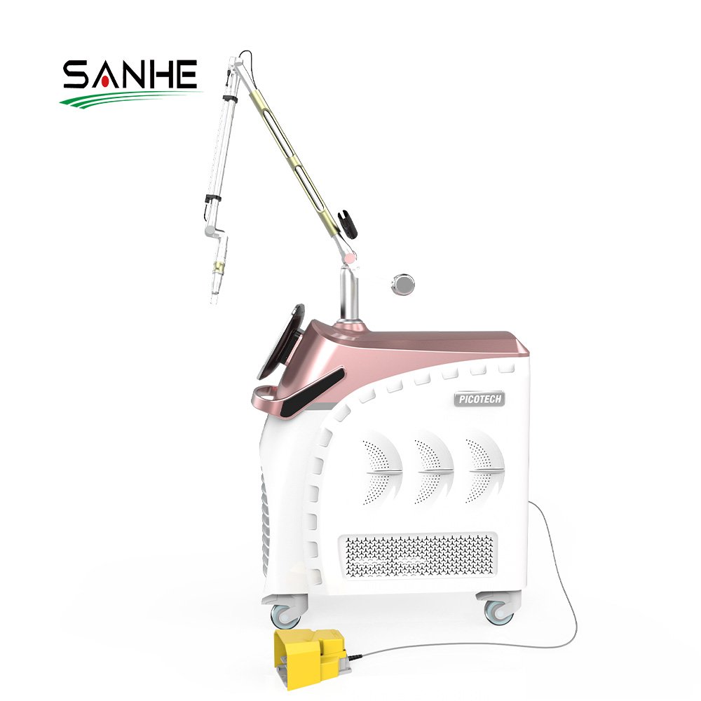 2024 Korea Factory Price Pico Q-Switch Q Switched Nd Yag Picosecond Laser Tattoo Removal Machine Skin 532nm Wavelengths Cooling