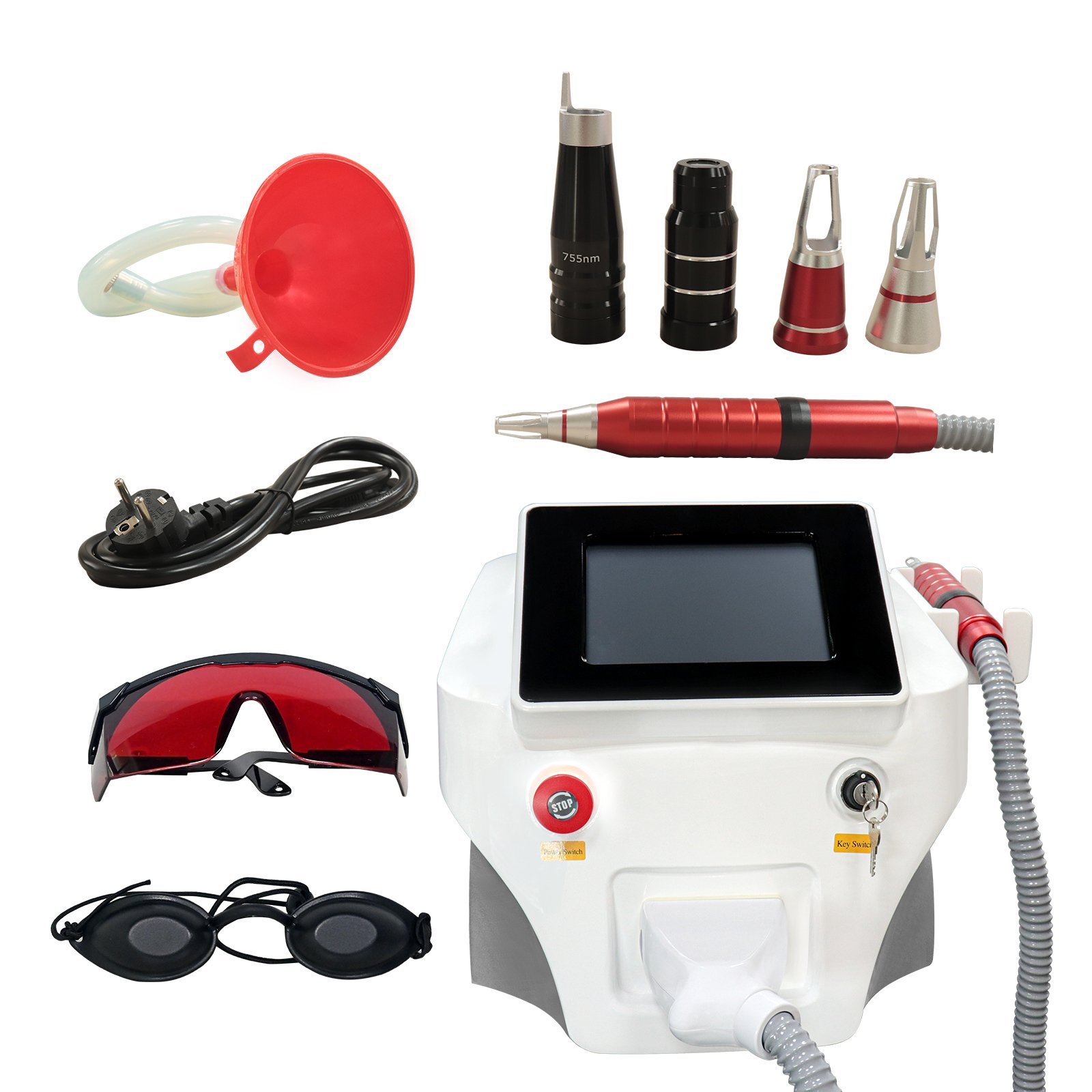 Esthetician Supplies Q Switched Nd Yag Pico Carbon Peeling Beauty Machine for Tattoo Removal