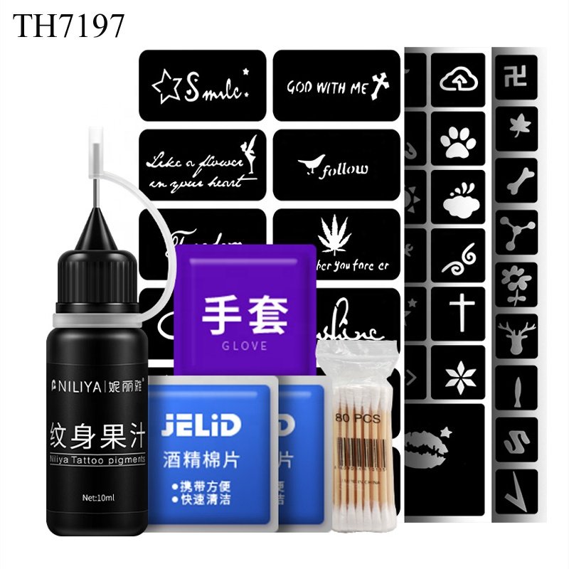 High Quality Tattoo Supplies Accessory Private Label Tattoo Ink Set Colors Temporary Tattoo Ink Pigment With Low Price Juice Set