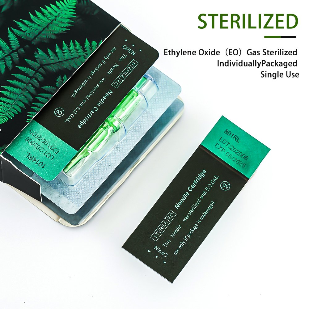 Ambition TREX Disposable Sterilized Safety Round Liner Curved Magnum Tattoo Cartridges 1RL 3RL 5RL 7RL RM RL Tattoo Needles