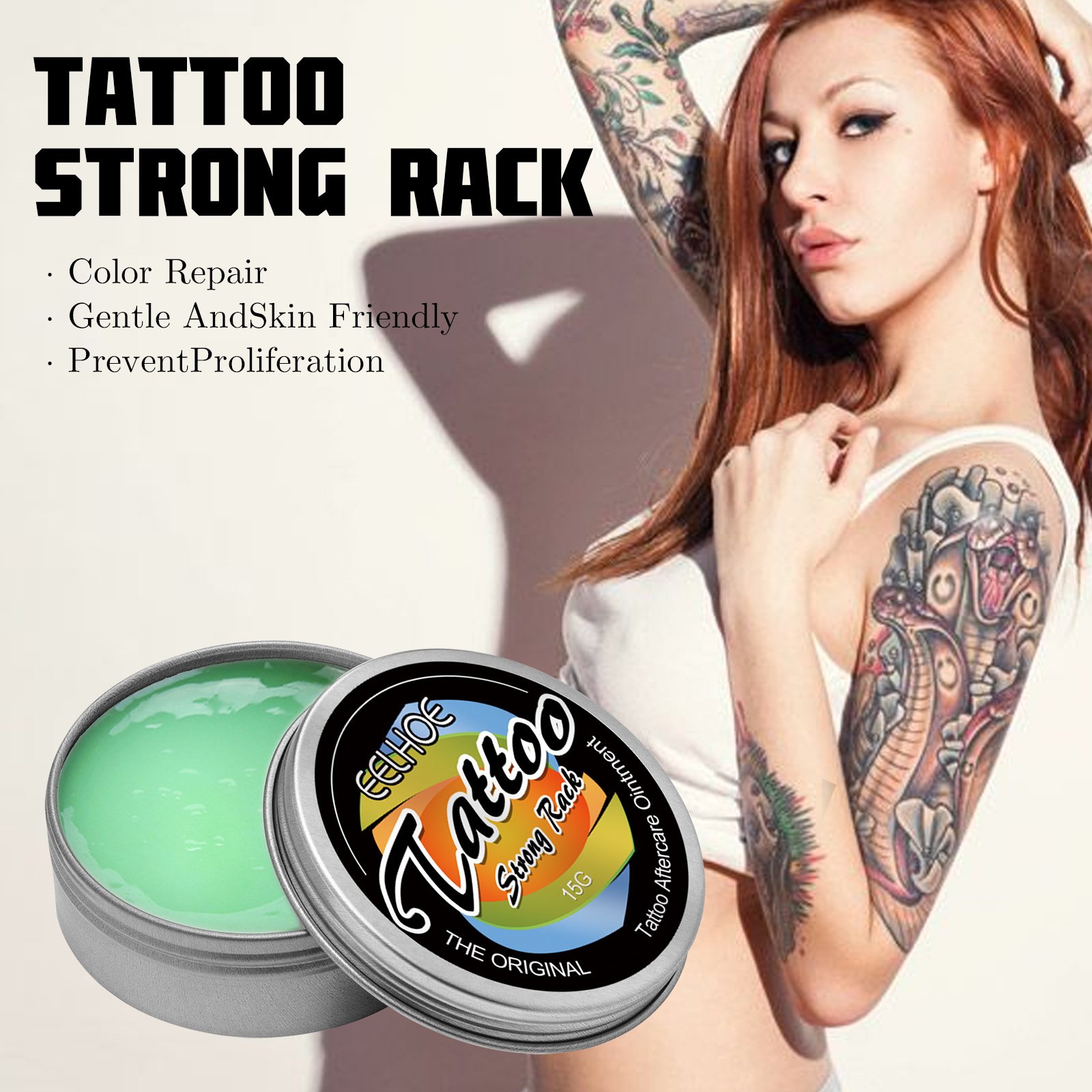 2023 Popular Vitamin E Added Tattoo Color Stabilizing Tattoo Cleaning Removing Tattoo Strong Rack Cream
