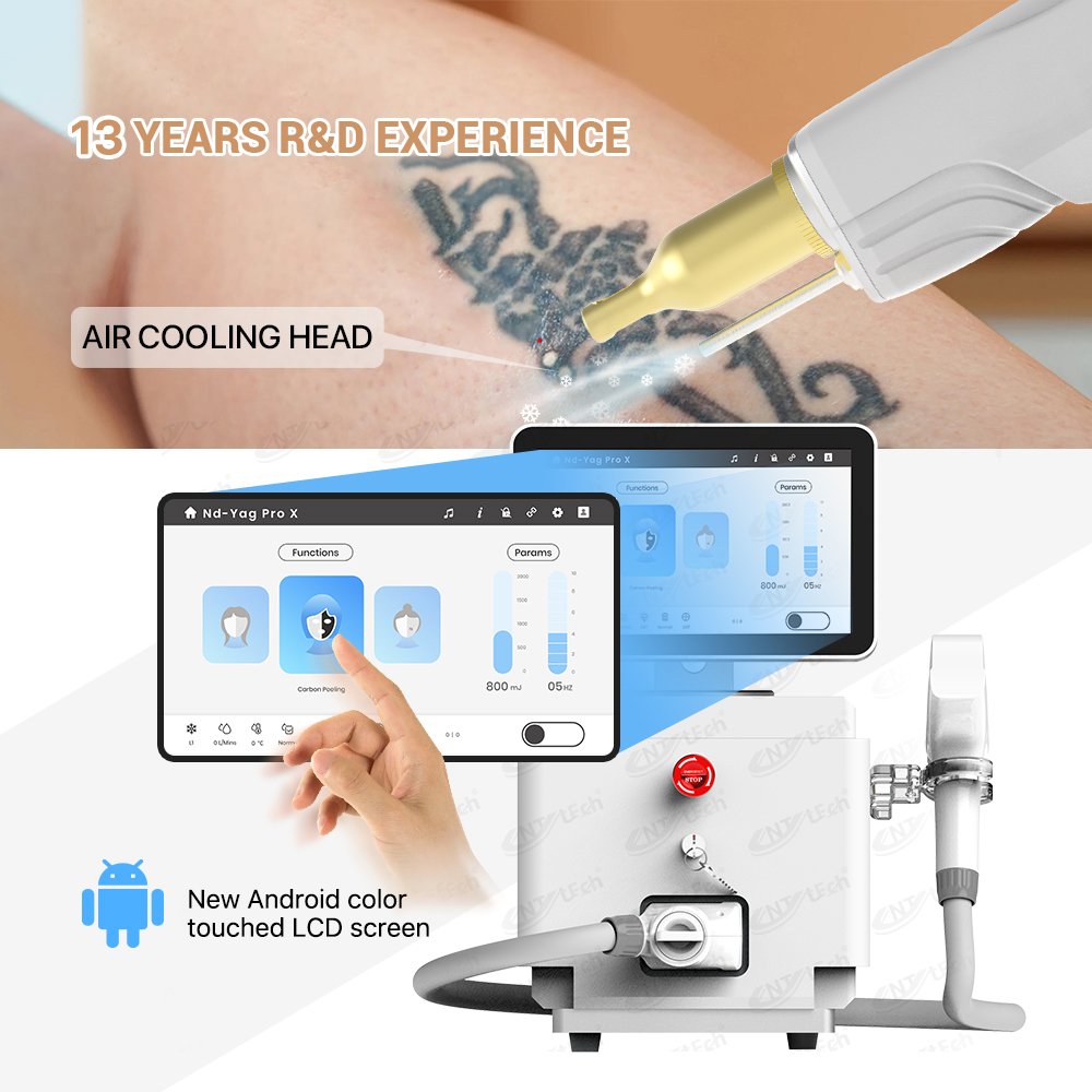New professional nd yag laser picosecond laser q switched tattoo removal machine