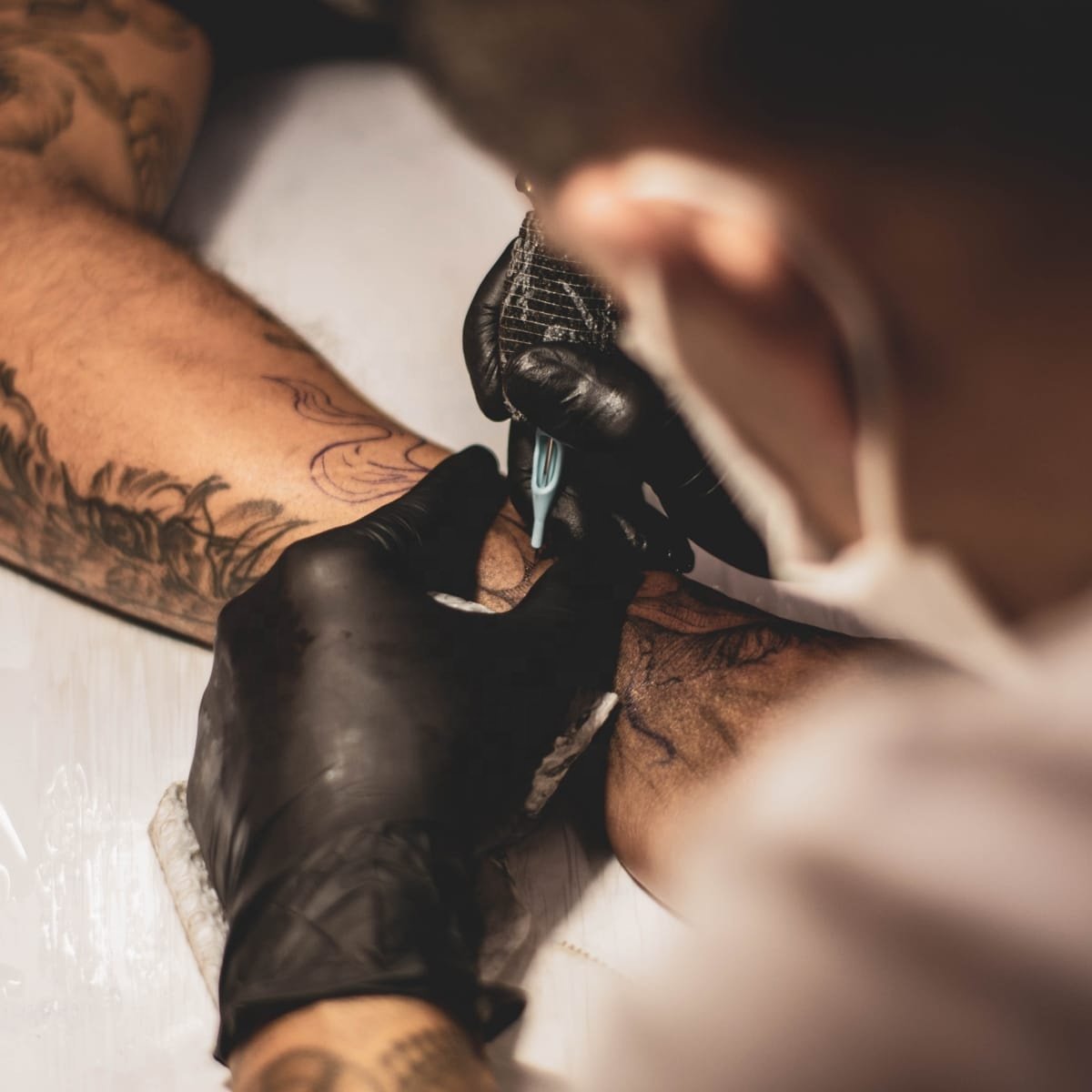 Tattoo Artist Glove jetable Surgical Medical Mechanic Rubber Tattooing Process gloves for tattooing