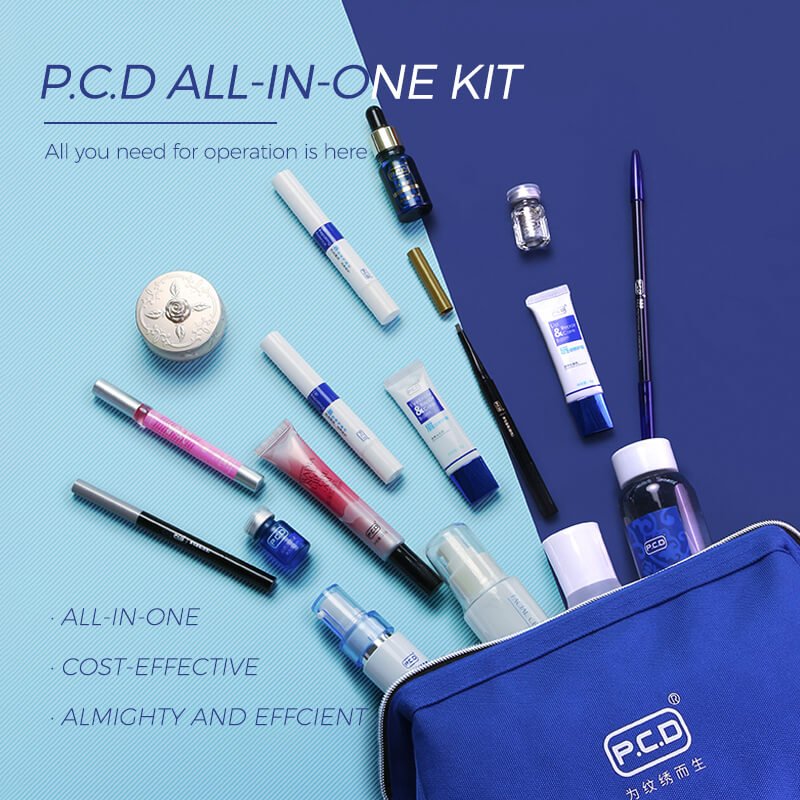 Professional Permanent makeup PMU tattoo aftercare kit de microblading para academy complet set eyebrow lip treatment