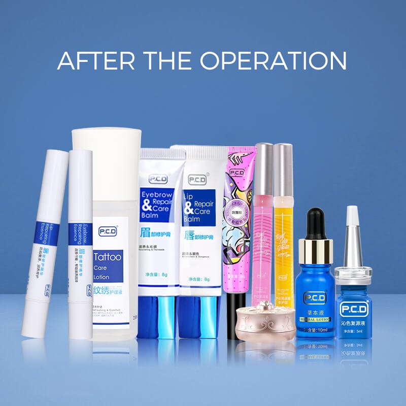 Professional Permanent makeup PMU tattoo aftercare kit de microblading para academy complet set eyebrow lip treatment