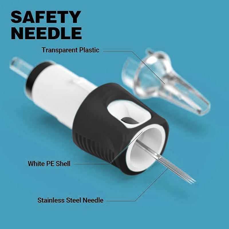 Professional Universal Tattoo Needle For Tattoo Scalp Silicon Anti Slippery microblading cartridge needle for permanent makeup