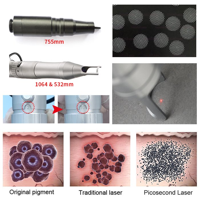 1320nm 1064 nm 755nm 532nm Picosecond Laser Picosecond Fractional machine for beauty center and clinic hospital use
