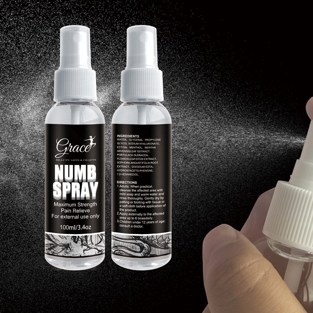 Custom Logo Professional Tattoo Care Deep Repair Skin Redness Reducing moisturize Anti Scar Before After Tattoo Care Spray