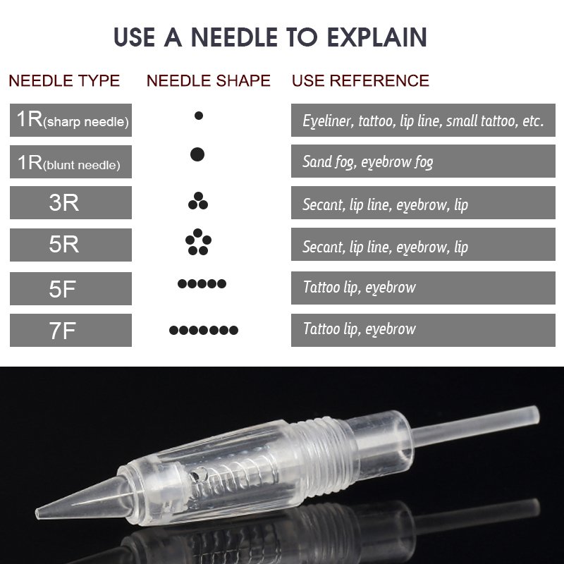 Tattoo Cartridge Makeup Needles Permanent Makeup Needles For Charmant Liberty Eyebrow Lips Tattoo Machine