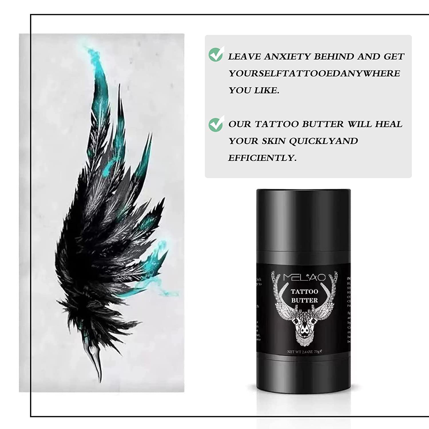 Tattoo Cream Skin Healing Repair Color Enhance Tattoo Balm Custom Label Moisturizing Stick Roll On Before During Post Tattoo