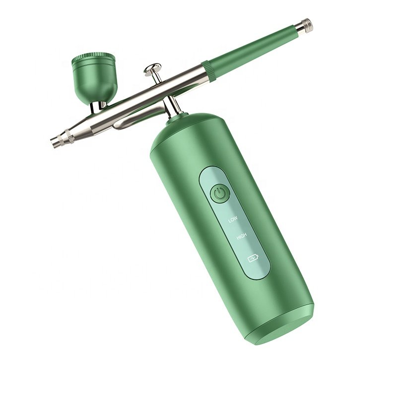 Beauty Oxygen Injector Air Compressor Nano Moisture Pastry Gun Kit Mini Air Airbrush Cup Makeup Kit for Nail Tattoo Painting