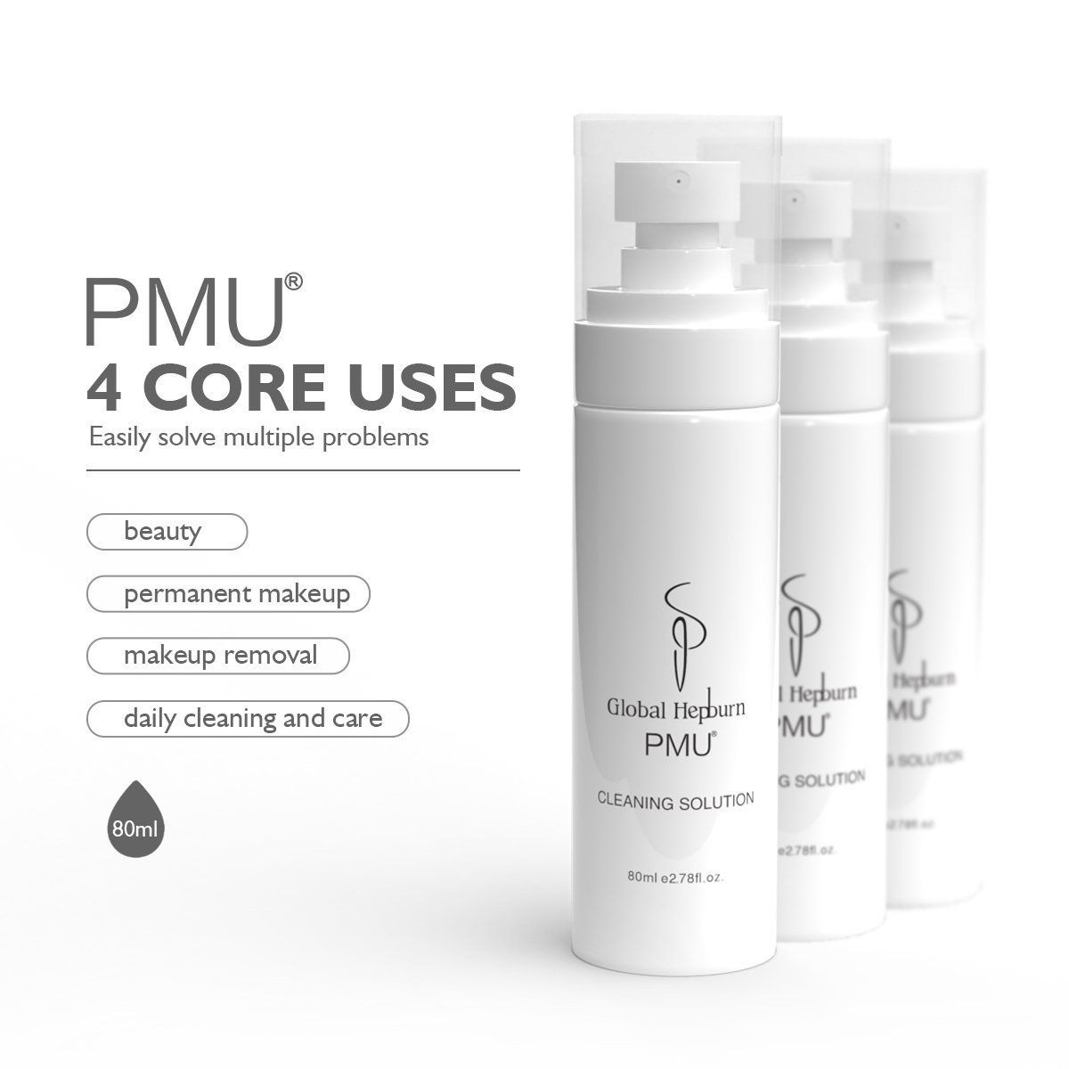 PMU Permanent Makeup Cleaning Solution Spray Professional Tattoo Use Cleaning Products for Operation