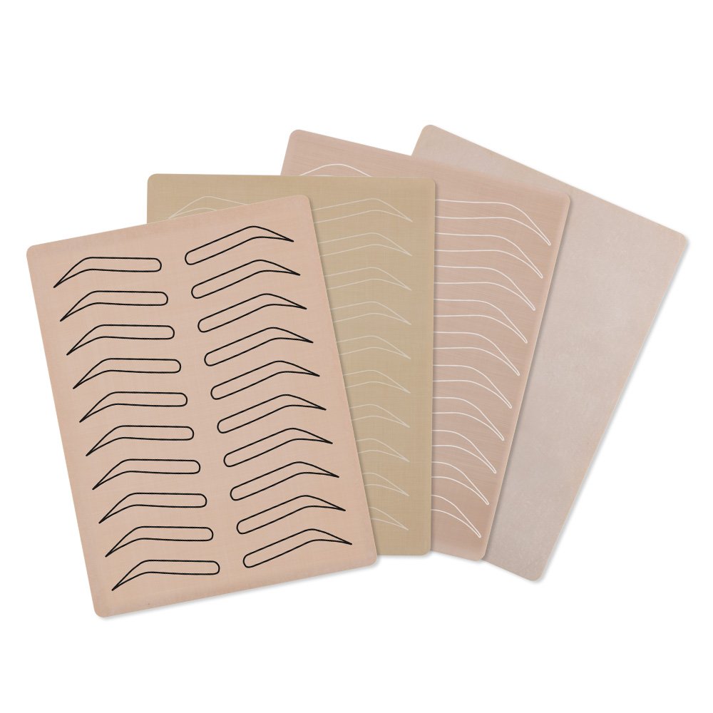 Factory wholesale OEM Microblading Permanent Makeup Tattoo Training Inkless eyebrow practice skin