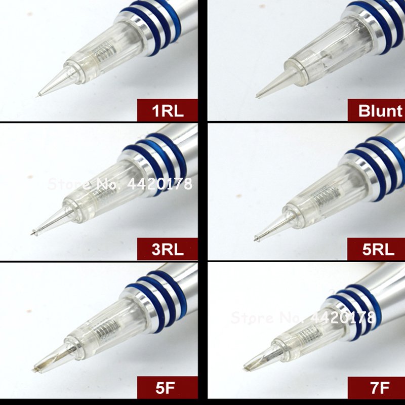 Professional Custom Nano Disposable Screw Permanent Makeup Cartridge Needles For 8Mm Charmant Machine