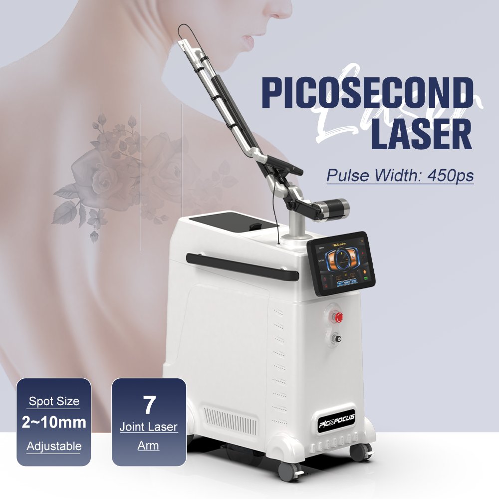 Professional nubway pico 600ps picosecond q swith nd Yag Laser color tattoo removal machine
