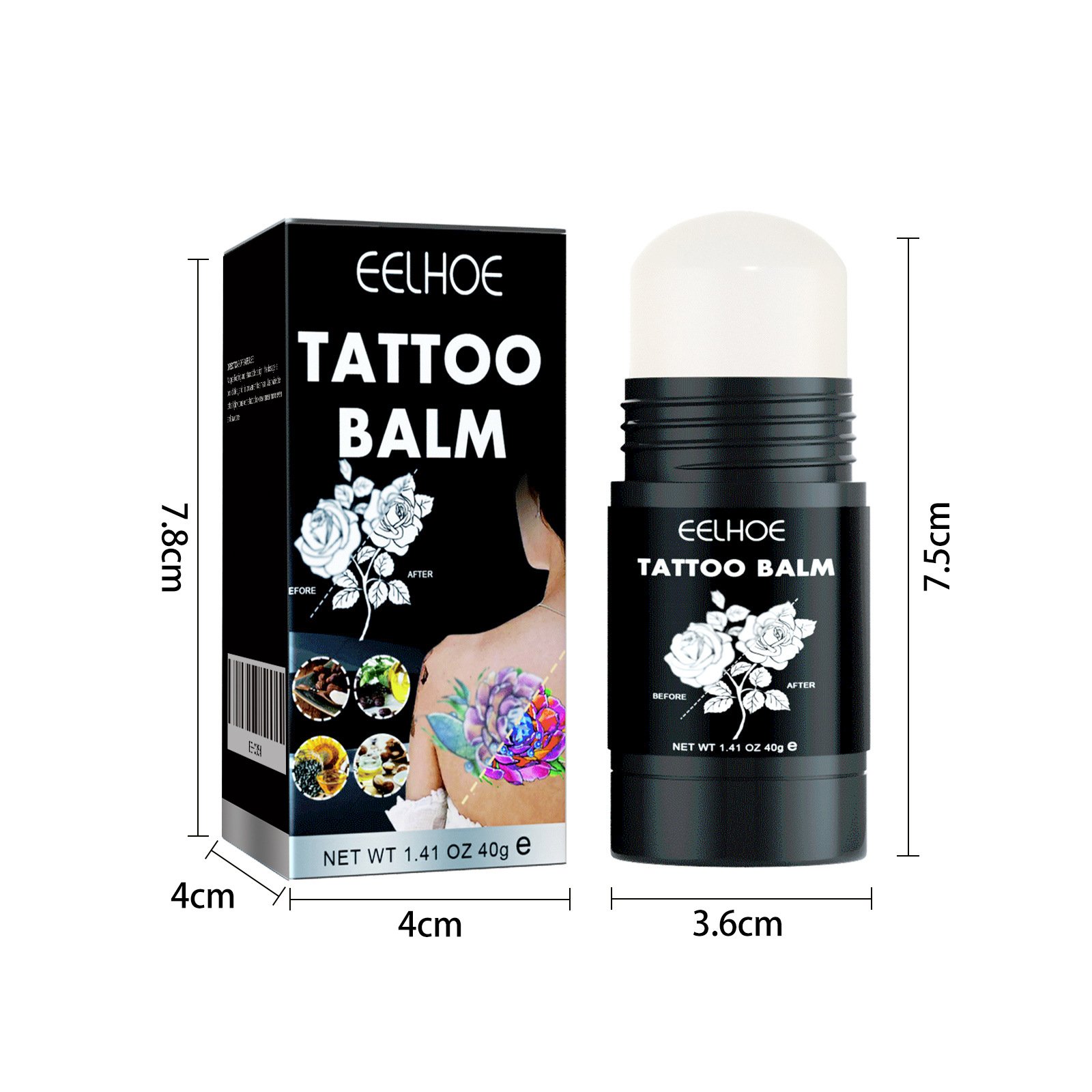 Long Lasting Art Tattoo Care Products Moisturizing Painless Tattoo Care Ointment OEM Repairing Aftercare Tattoo Balm