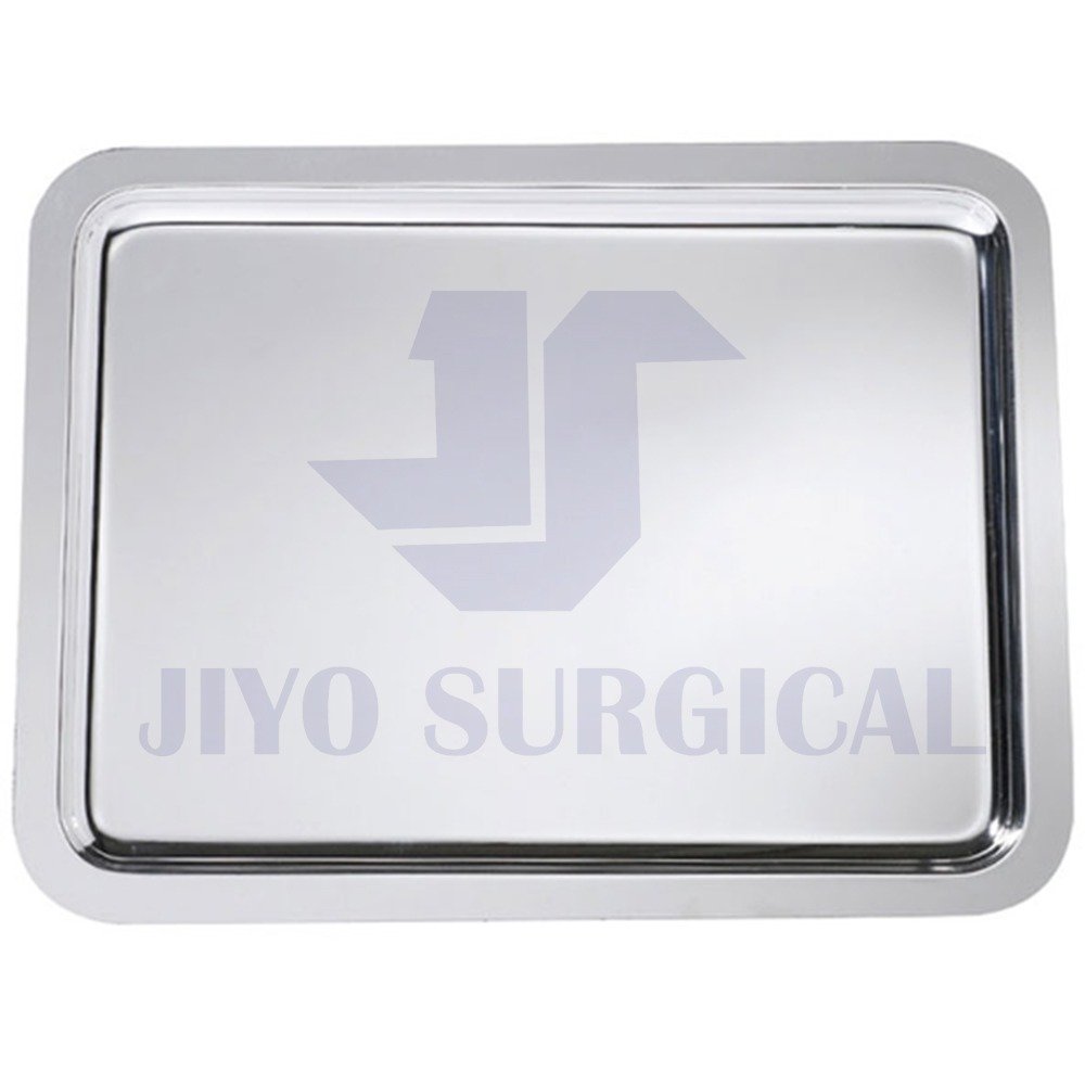 Top Quality Metal Mayo Tray for Medical Instruments, Dental, Tattoo and Surgical Supplies, Stainless Steel, 19" x 12-1/2" x 5/8