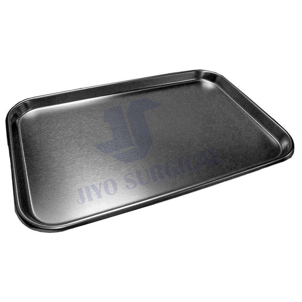 Top Quality Metal Mayo Tray for Medical Instruments, Dental, Tattoo and Surgical Supplies, Stainless Steel, 19" x 12-1/2" x 5/8