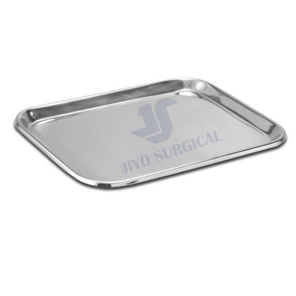 Top Quality Metal Mayo Tray for Medical Instruments, Dental, Tattoo and Surgical Supplies, Stainless Steel, 19" x 12-1/2" x 5/8