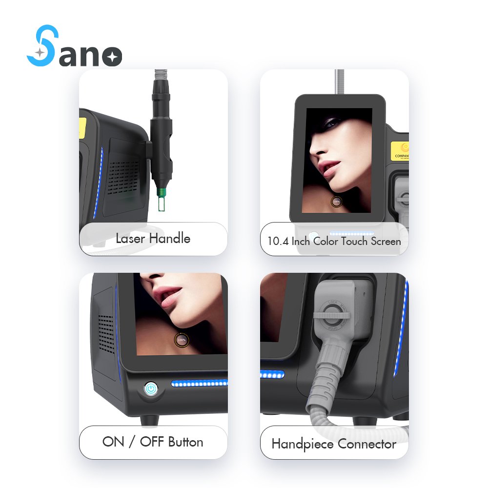 Portable Nd Yag Laser Price yag laser 1064nm 532nm Q Switched nd yag laser Tattoo Removal machine