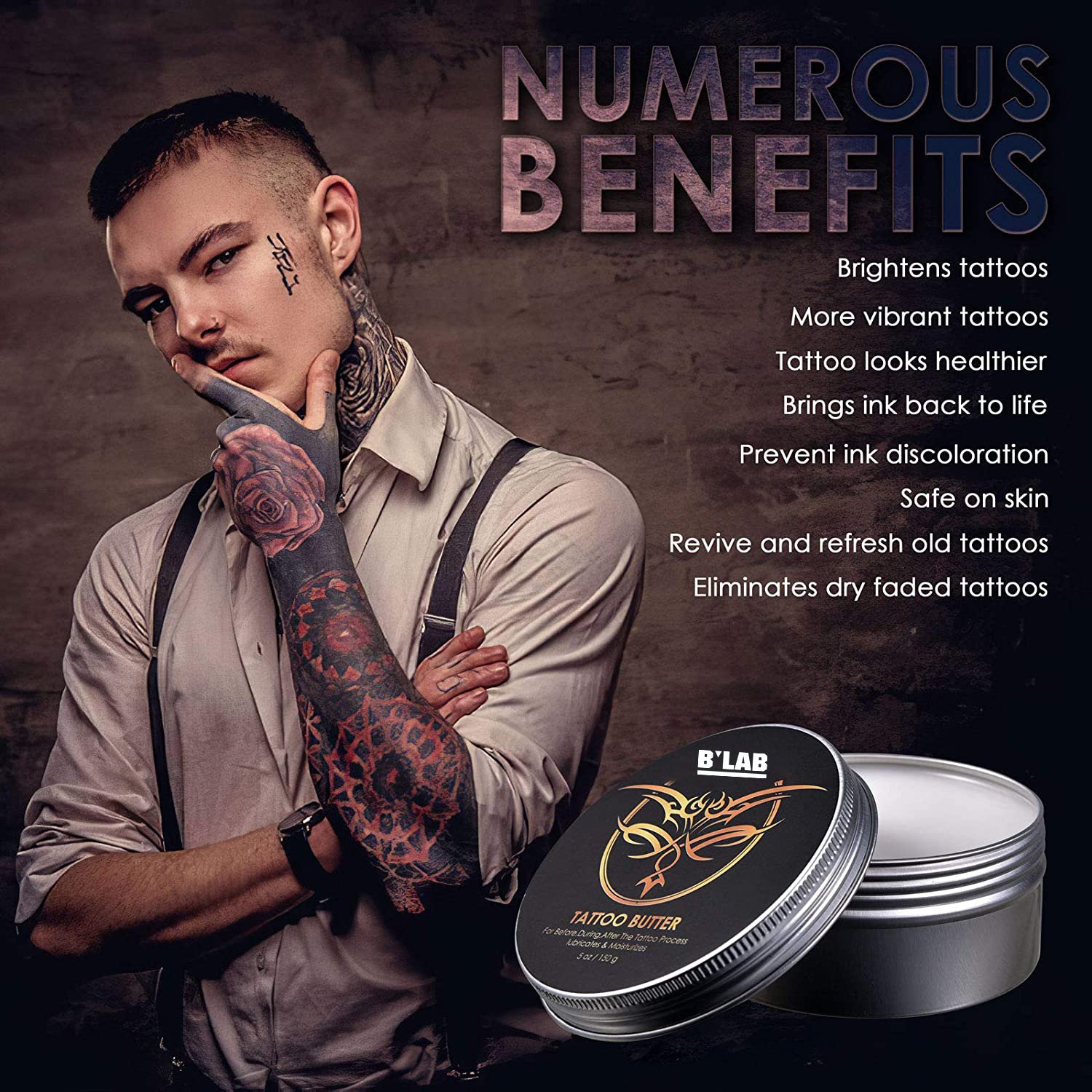 OEM/ODM Private Label Body Art Tattoo Care for Tattoo Aftercare Ointment Balm to Moisturizing Tattoo Remover Cream Aftercare