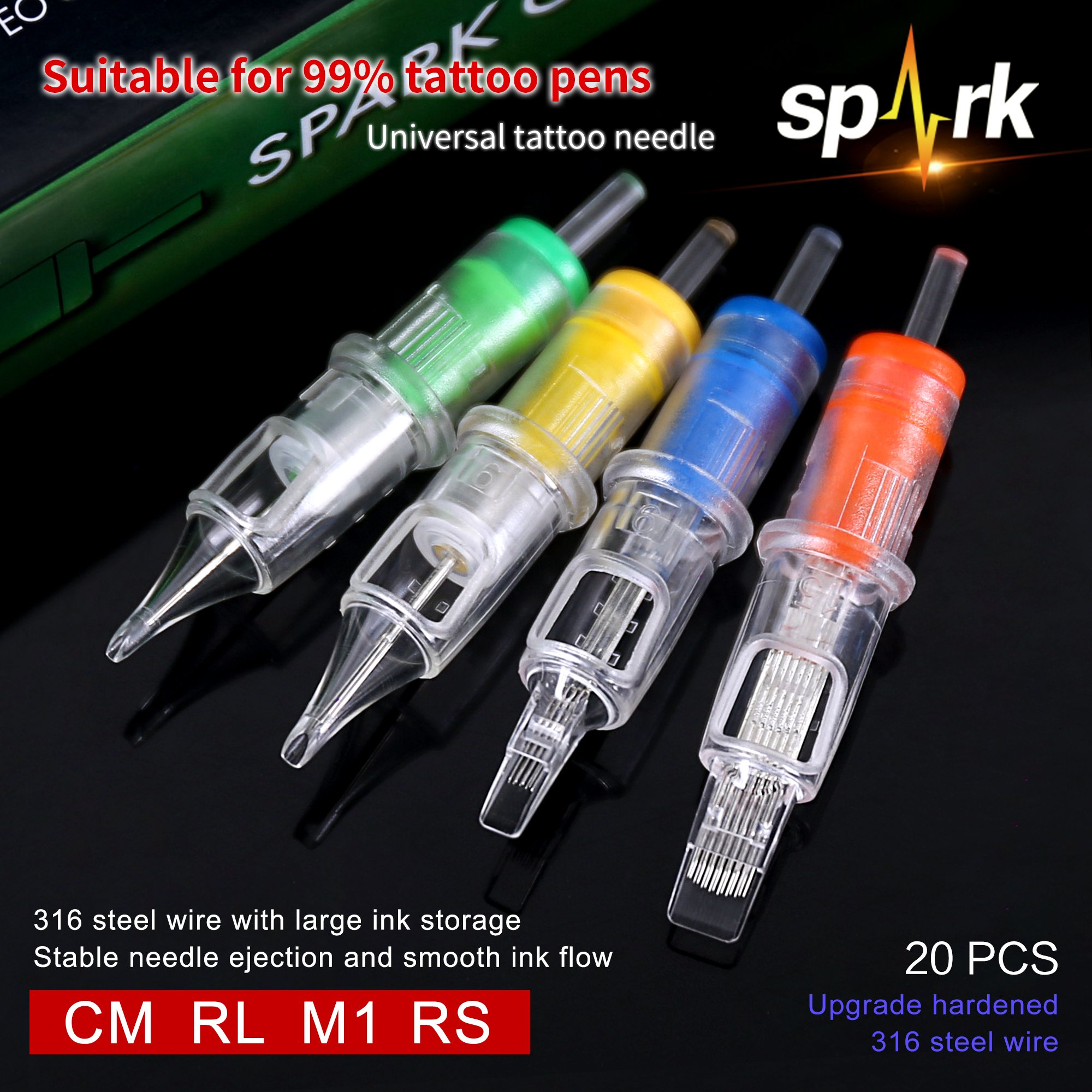 Spark universal premium tattoo needle cartridge permanent makeup tattoo cartridge needle
