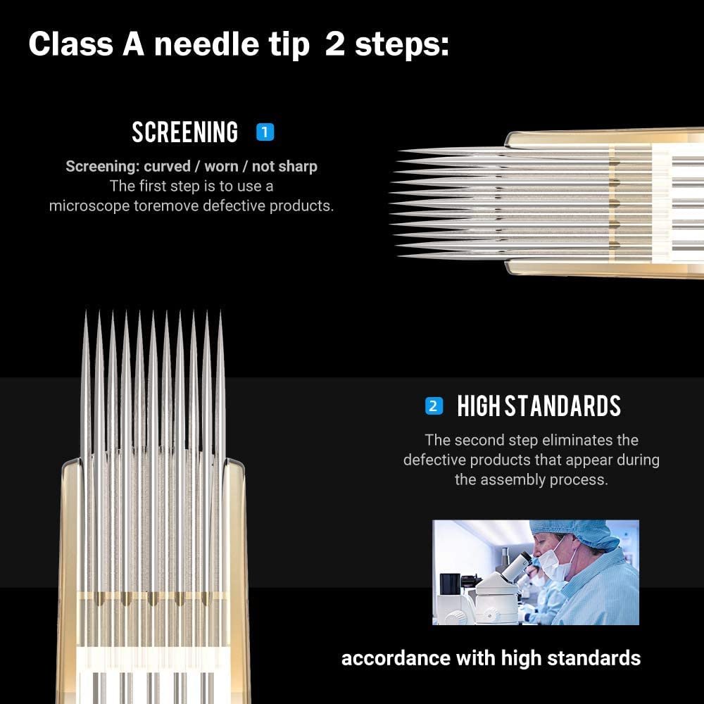 Wholesale Custom Ambition Premium 20Pcs/box RL RM RS M1 Disposable Tattoo Cartridges Needles for Tattoo Artists