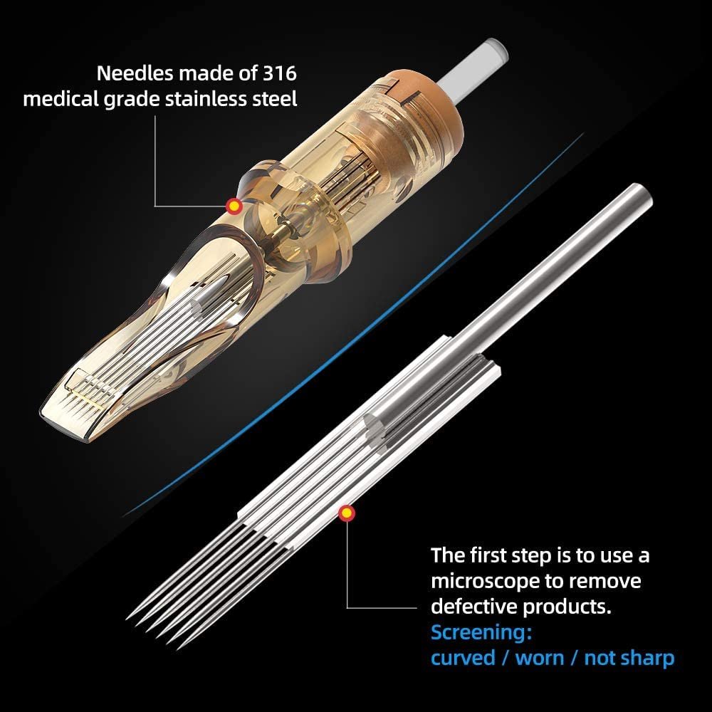 Wholesale Custom Ambition Premium 20Pcs/box RL RM RS M1 Disposable Tattoo Cartridges Needles for Tattoo Artists