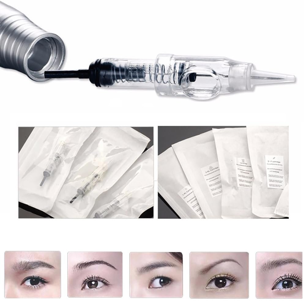 Professional 1R-0.18mm Nano Screw Cartridge Needle Needle Cartridge Permanent Makeup Eyebrow Micro Needles For Tattoo Supply