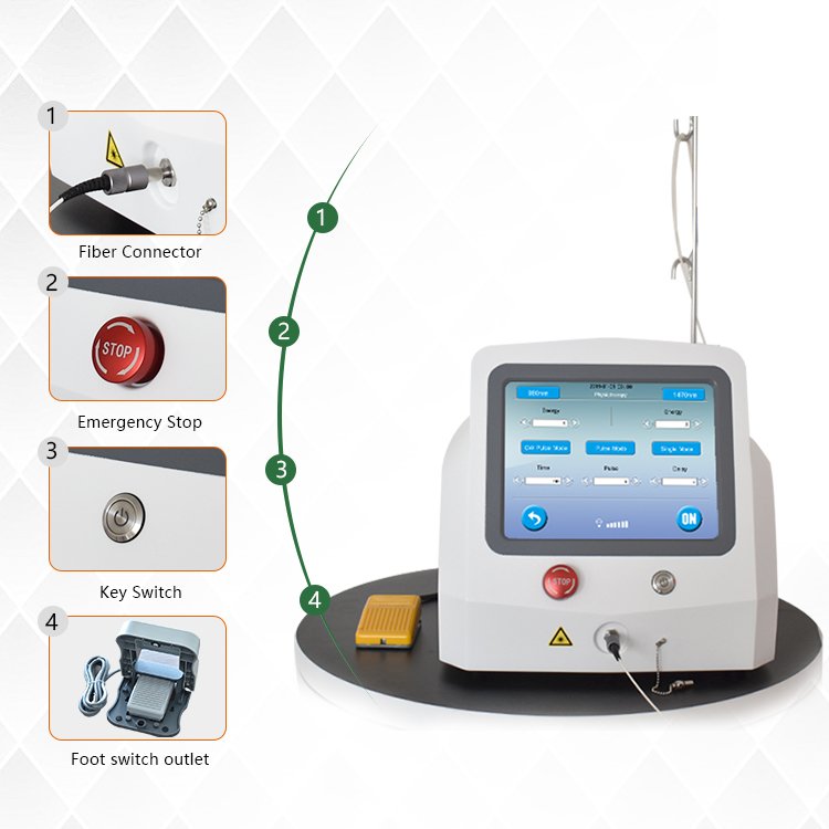 2023 newest diode lipo laser machine 980nm 1470nm diode laser liposuction /lipolisis slimming endolaser machine