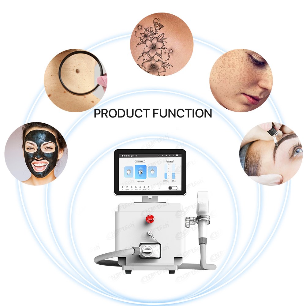 2024 carbon peeling beauty machine picosecond nd yag laser tattoo removal machine for skin whitening