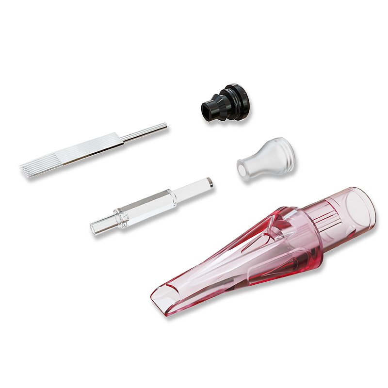 Permanent Makeup Cartridges 1RL Tattoo Needles 0.35mm Regular L-Taper Round Liner 20Pcs for SMP Hair-Scalp Tattoo Pen Supply