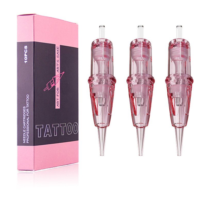 Permanent Makeup Cartridges 1RL Tattoo Needles 0.35mm Regular L-Taper Round Liner 20Pcs for SMP Hair-Scalp Tattoo Pen Supply