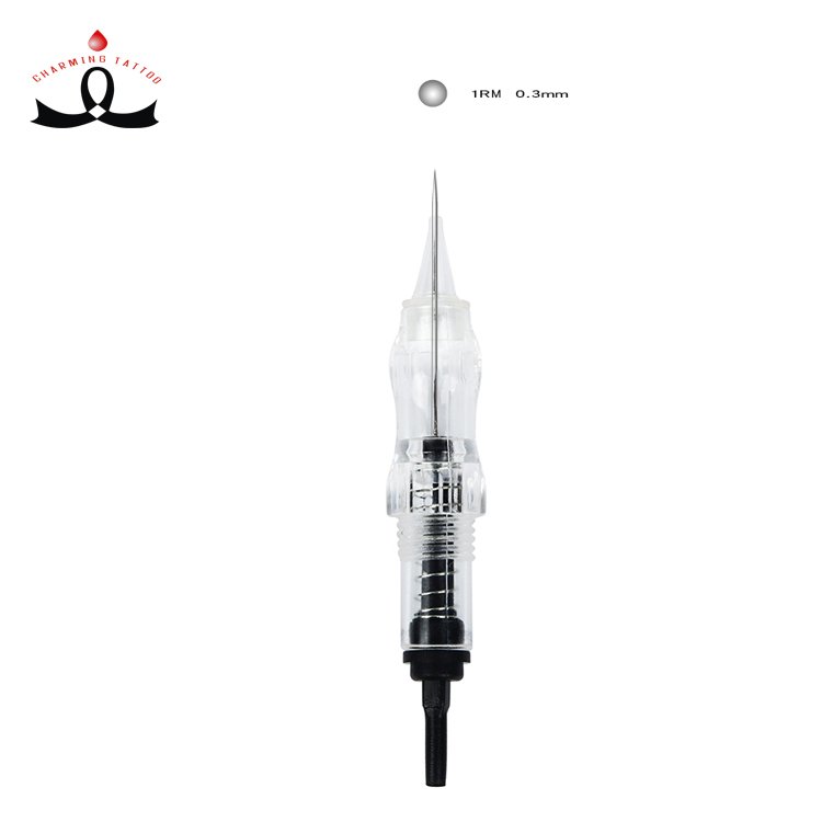 Disposable 0.18mm 1RL Screw Cartridge Needles For Black Pearl Permanent Makeup Machine