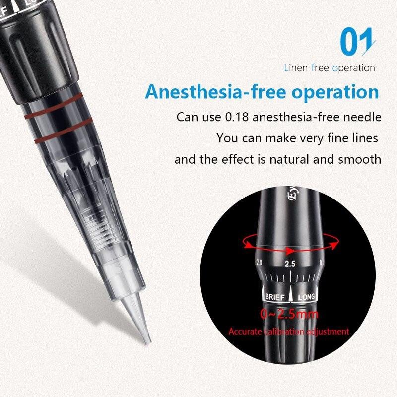 NEW Permanent Makeup Tattoo Machine Eyebrow Eyeliner Lips MTS Tattoo PMU System With 10pcs Needle