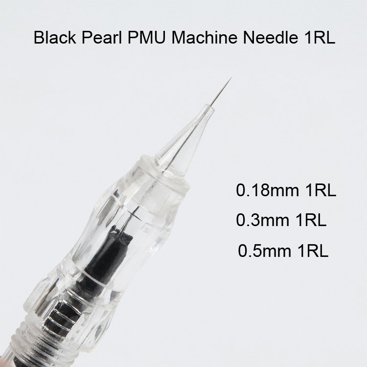Safety Machine Permanent Makeup 3RL Screw Cartridge Needles For Black Pearl Tattoo Machine