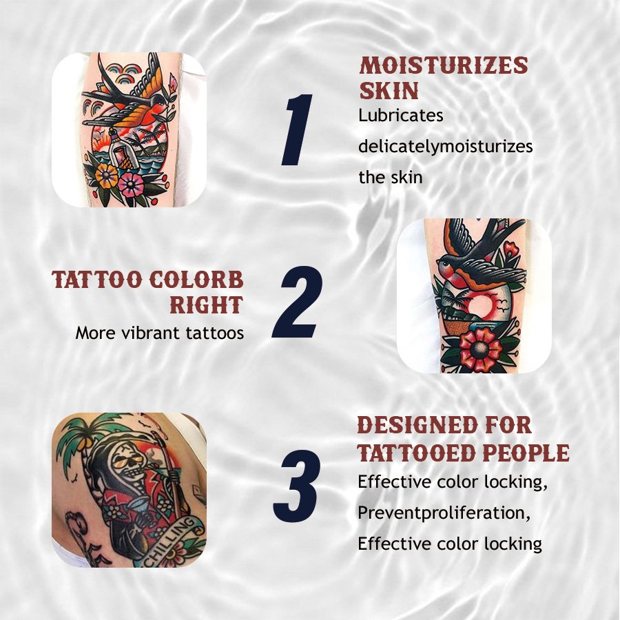 Private Label Moisturizing Tattoo Skin Healing Aftercare Color Locking Soothing Tattoo Repair Butter for Tattooed People