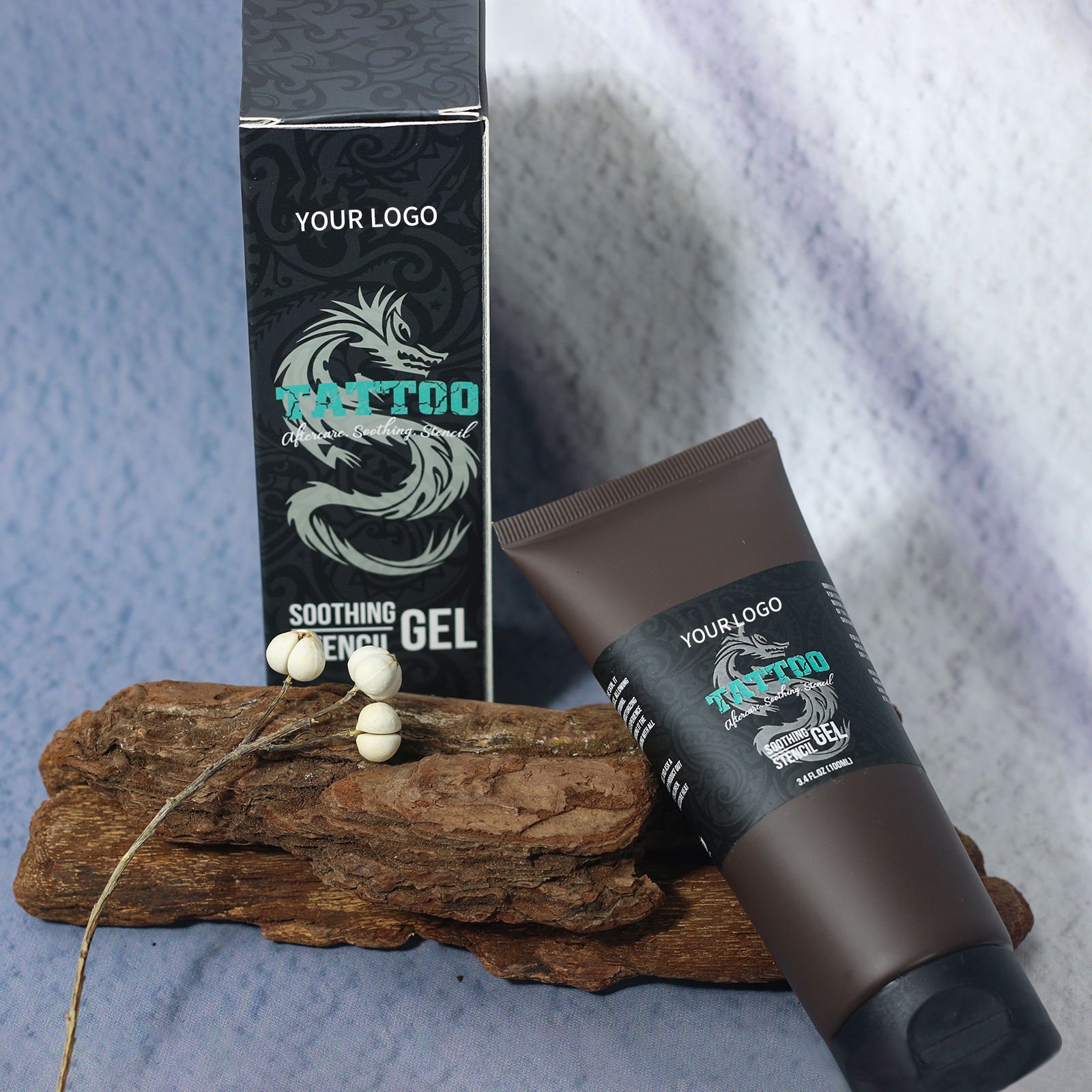 Repair Tattoo Aftercare Soothing healing Gel Irritation Itchiness Relief Moisturizer cream with Aloe Vera Allantoin Argan Oil