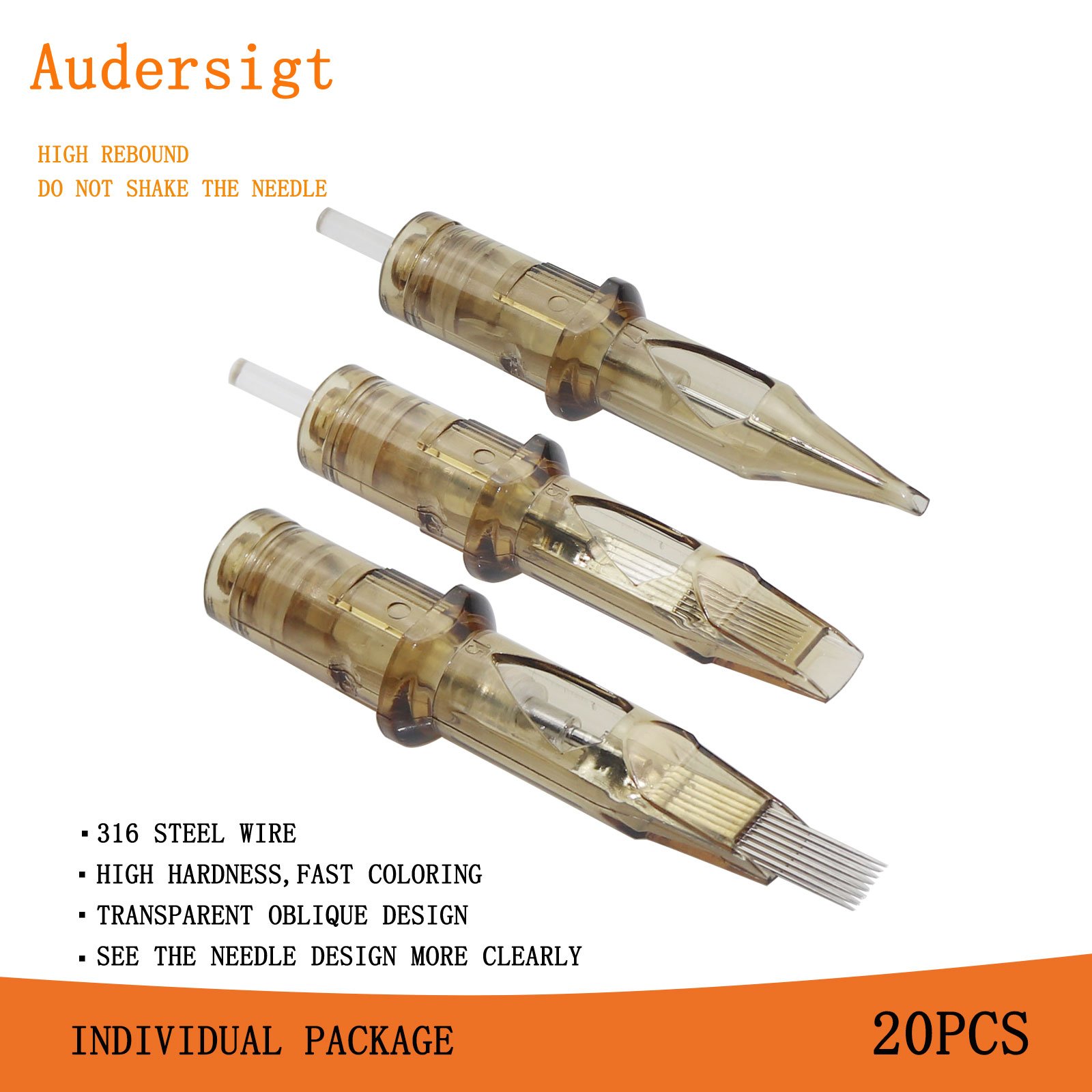 Kissure Premium Tattoo Cartridge Membrane Needles Micro Permanent Makeup Tattoo accessories 20pcs/box