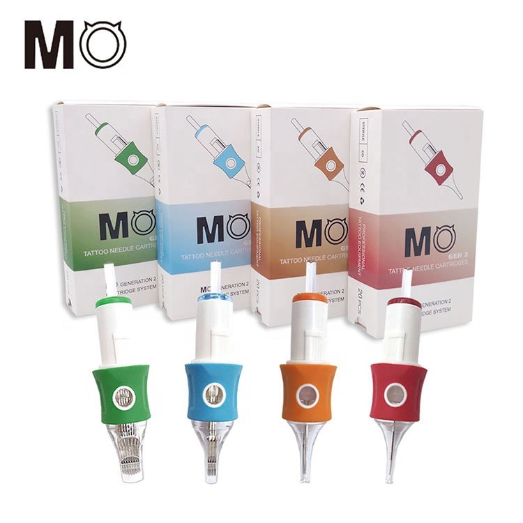 Upgrade Premium MO Tattoo Needle Cartridge Permanent Makeup Tattoo Cartridge Needles Finger Rubber Tattoo Cartridge