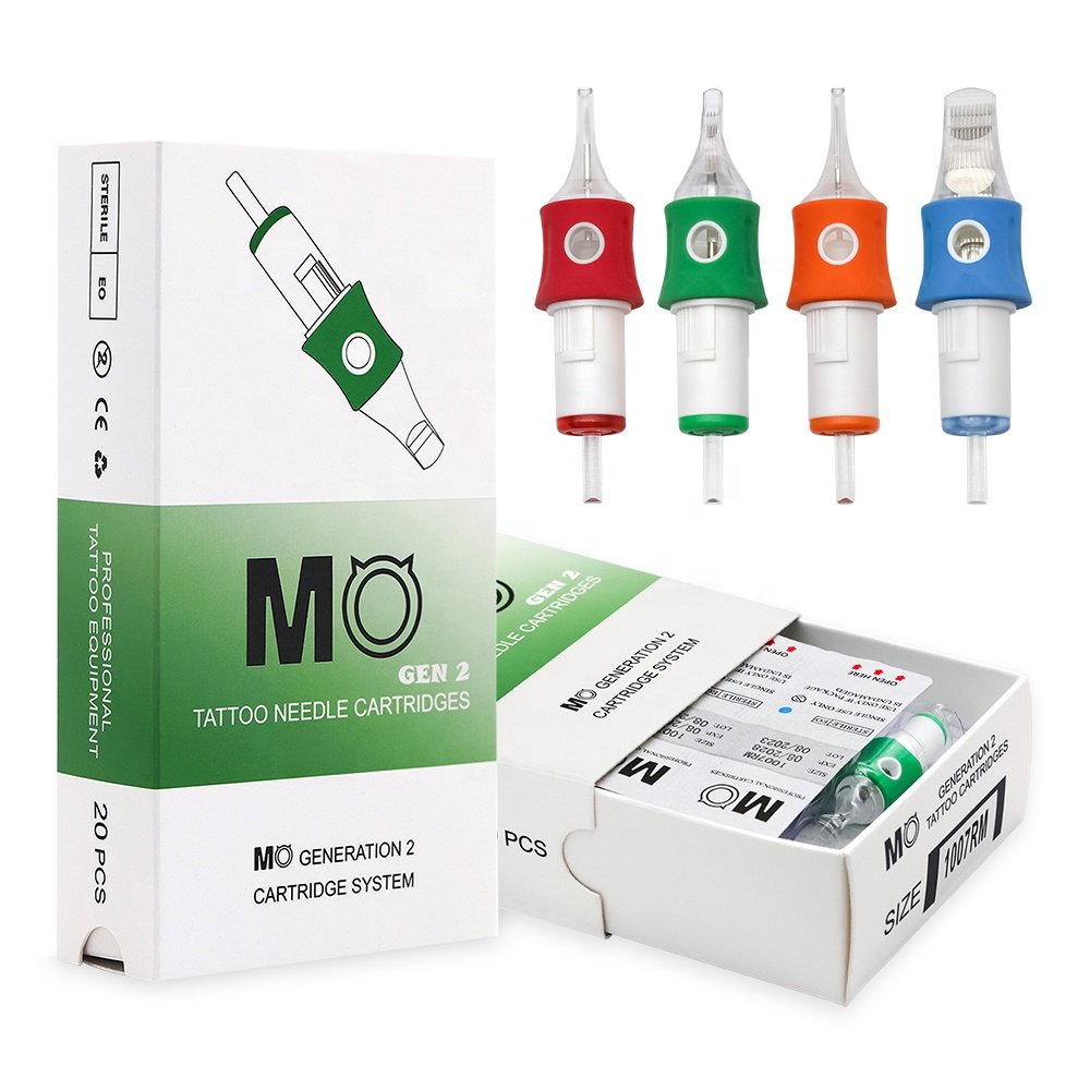 Upgrade Premium MO Tattoo Needle Cartridge Permanent Makeup Tattoo Cartridge Needles Finger Rubber Tattoo Cartridge