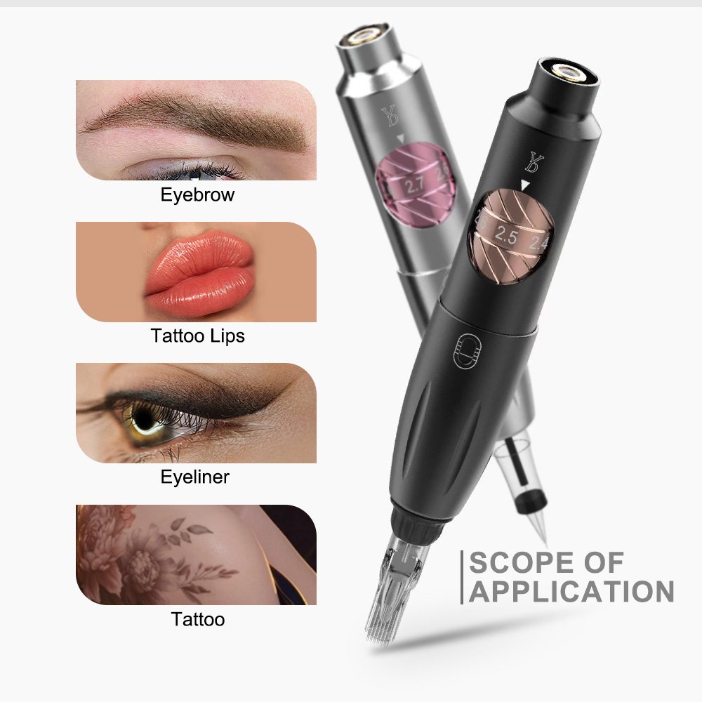 YD SPMU Blink Rotary Machine Digital Permanent Makeup Tattoo Machine Kit With Universal Cartridges Needle