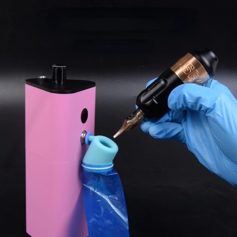 Kissure Tattoo Needle Washer Rechargeable Strong Suction Automatic Sensing Tattoo Cleaning Machine Cartridge Needle Cleaning